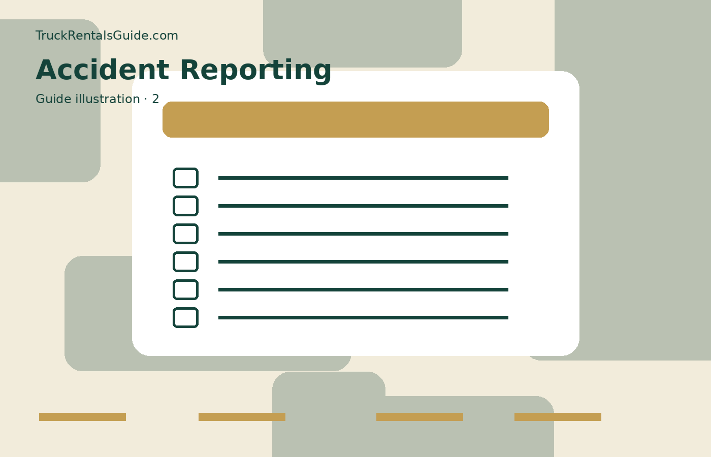 Rental Truck Accident Reporting Guide | TruckRentalsGuide.com reference illustration