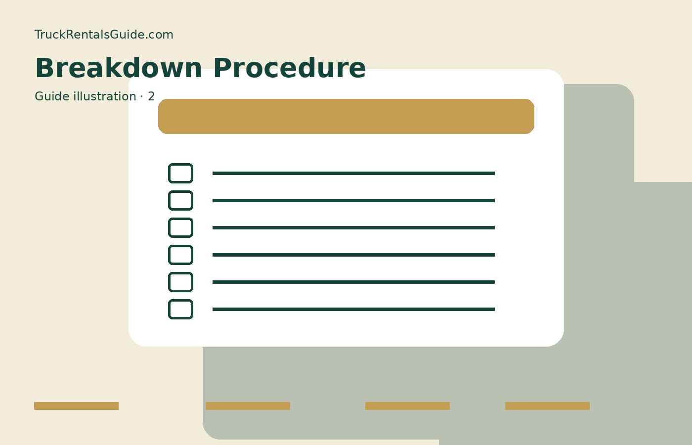 What a Rental Truck Breakdown Procedure Looks Like | TruckRentalsGuide.com reference illustration