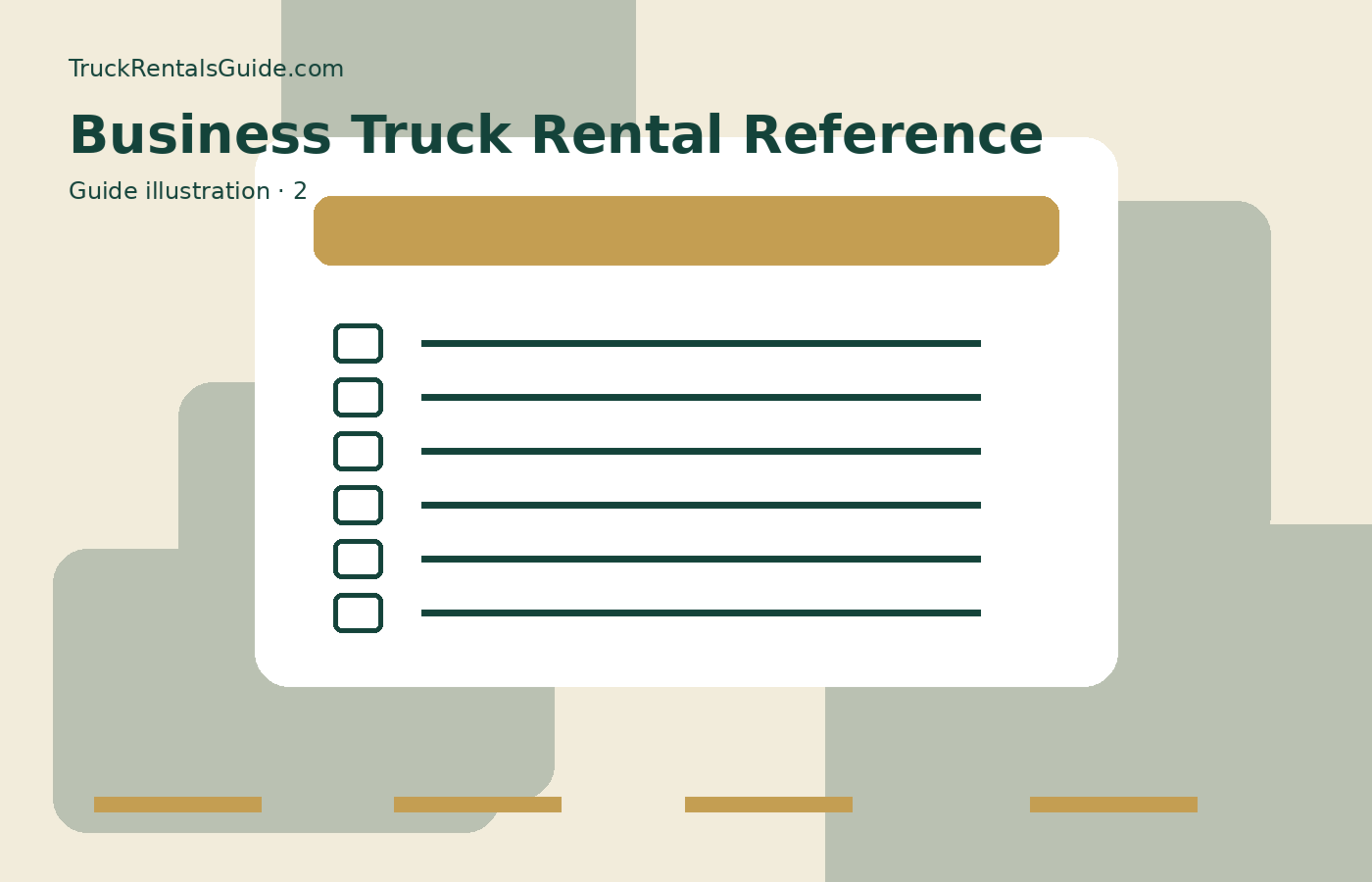 Truck Rental for Business Customers | TruckRentalsGuide.com reference illustration