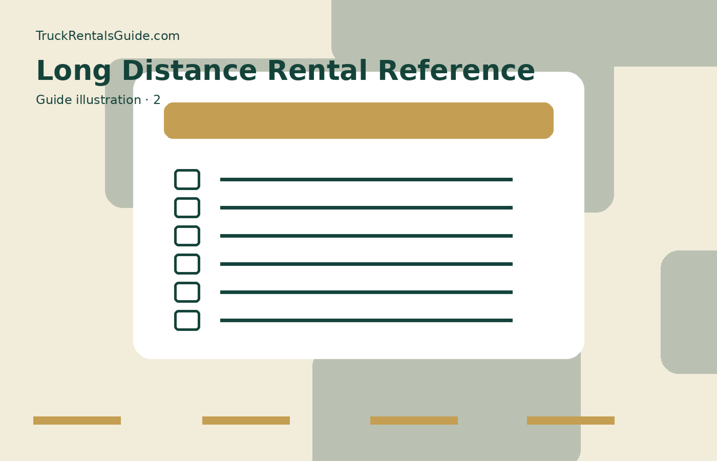 Truck Rental for Long-Distance Moves | TruckRentalsGuide.com reference illustration