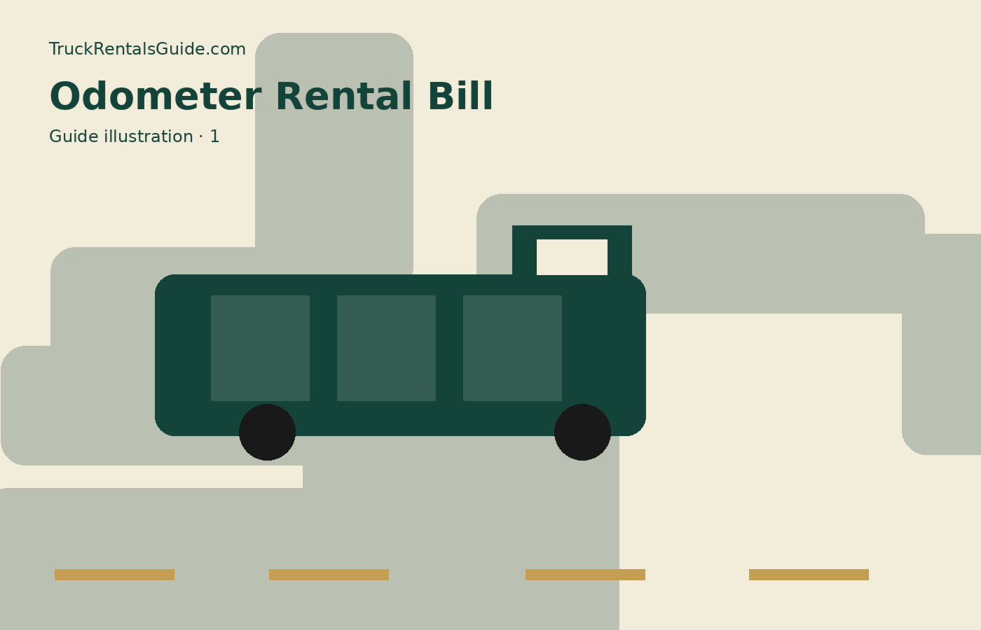 How Rental Truck Odometers Affect Your Bill | TruckRentalsGuide.com reference illustration