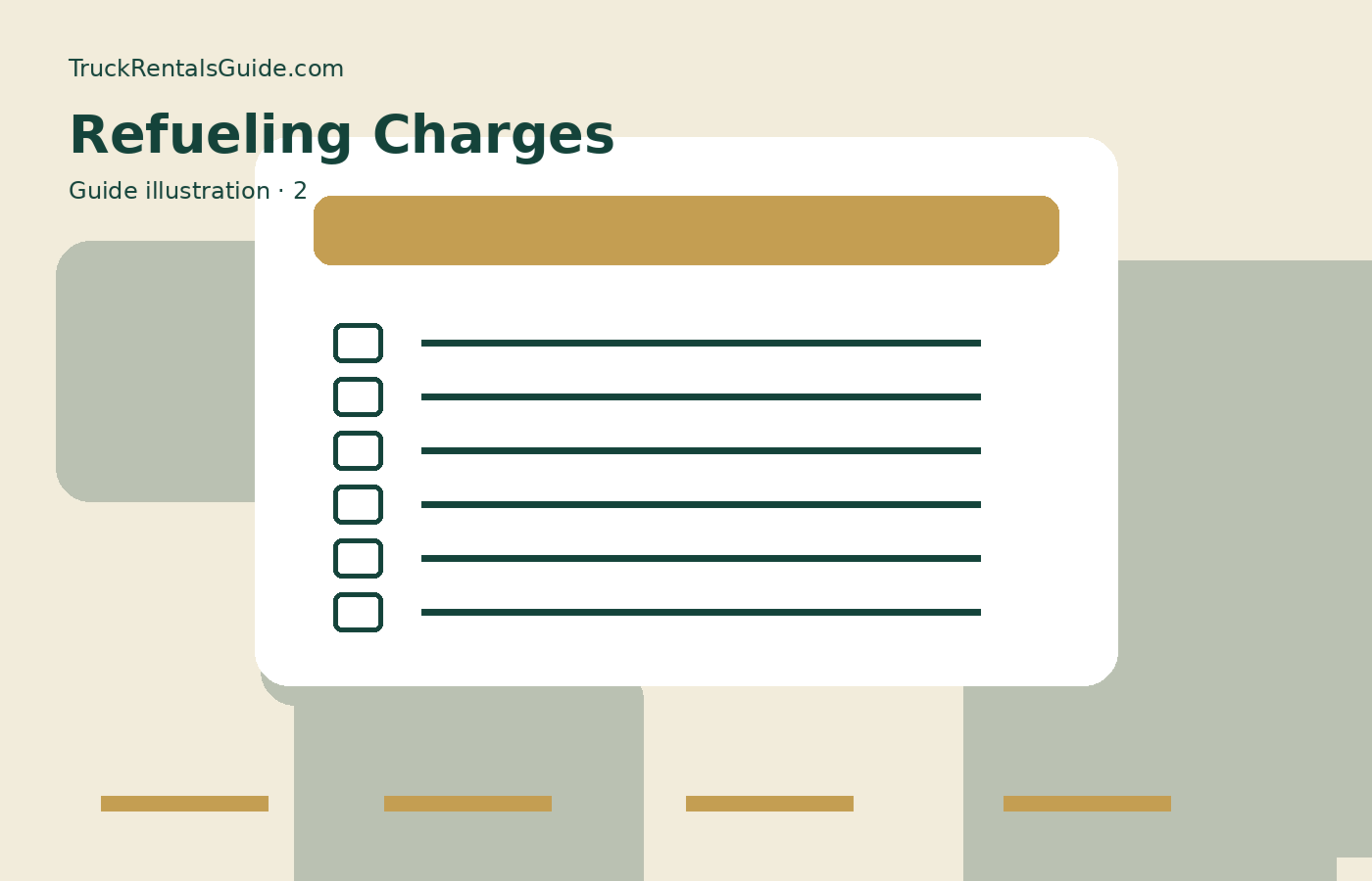 Truck Rental Refueling Charges Explained | TruckRentalsGuide.com reference illustration