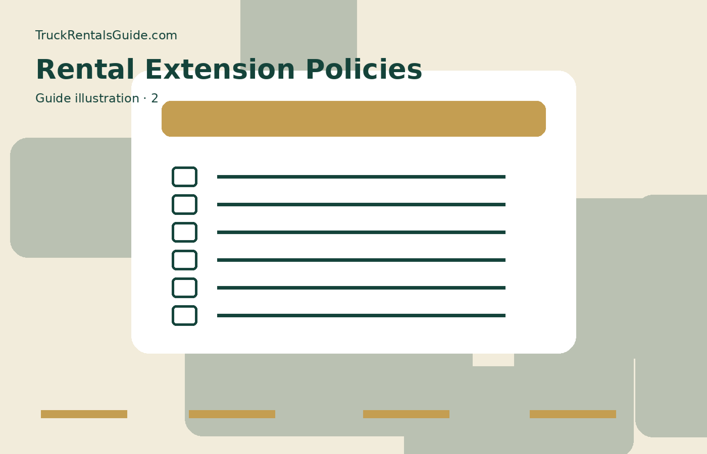 Truck Rental Extension Policies Explained | TruckRentalsGuide.com reference illustration