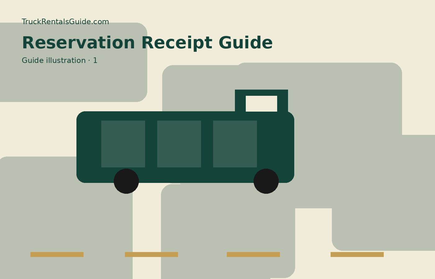 Rental Truck Reservation Receipt Guide | TruckRentalsGuide.com reference illustration