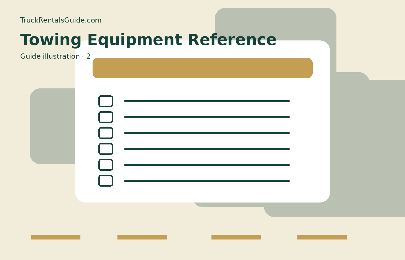Rental Truck Towing Equipment Guide | TruckRentalsGuide.com reference illustration