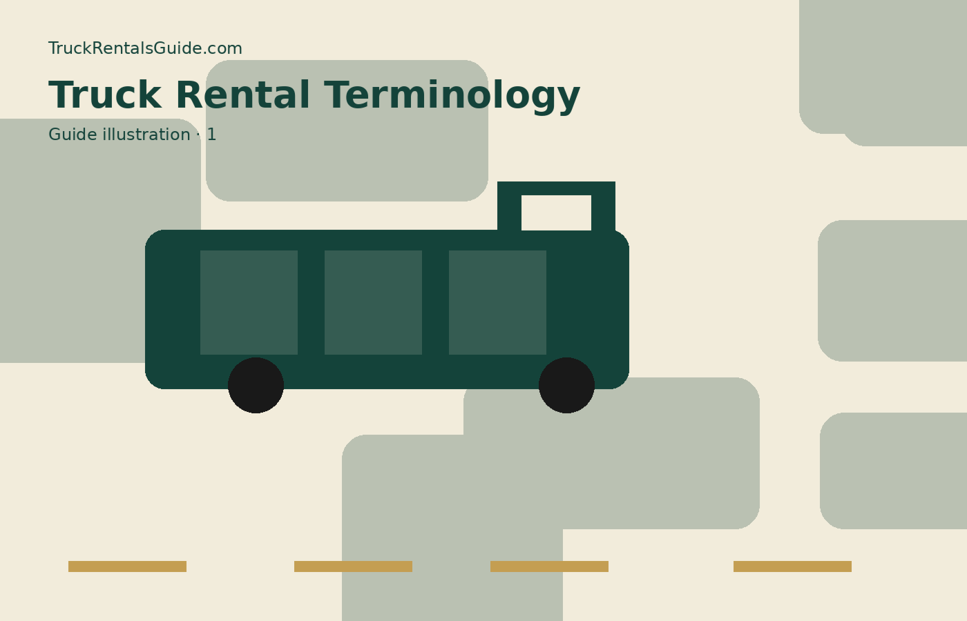 Moving Truck Rental Terminology Guide | TruckRentalsGuide.com reference illustration